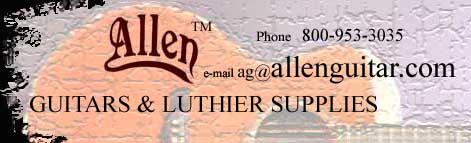 Allen Guitars and Luthier Supplies